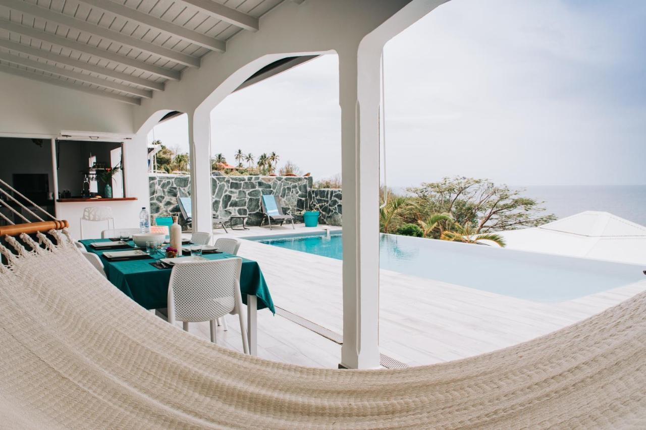 Sunset Palm - Villa Creole Avec Piscine Face Au Coucher De Soleil Et A La Reserve Cousteau Bouillante Exterior foto